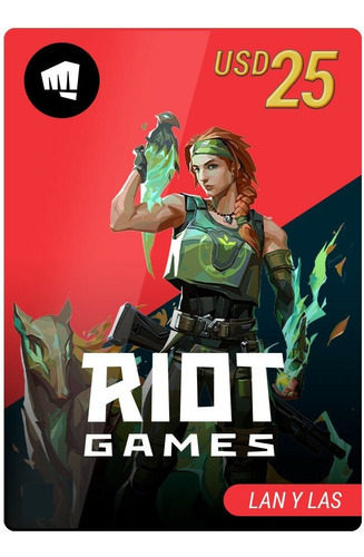 Tarjeta Prepaga Riot Games 25 Usd 