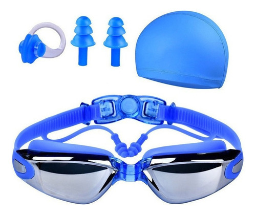 Kit De Gafas De Natación Antivaho Con Gorra Y Más