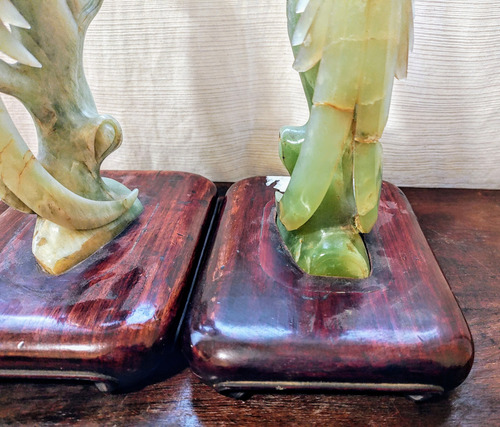 Antiguas Figuras Pareja De Pájaros (Usado)