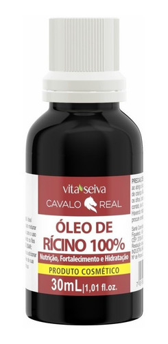 Óleo De Rícino Cavalo Real Vita Seiva 100% Vegetal