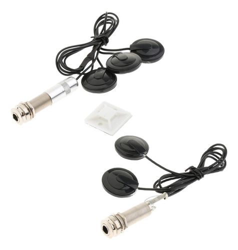 Captador De Microfone De Contato Piezo 2 Transdutor Captador