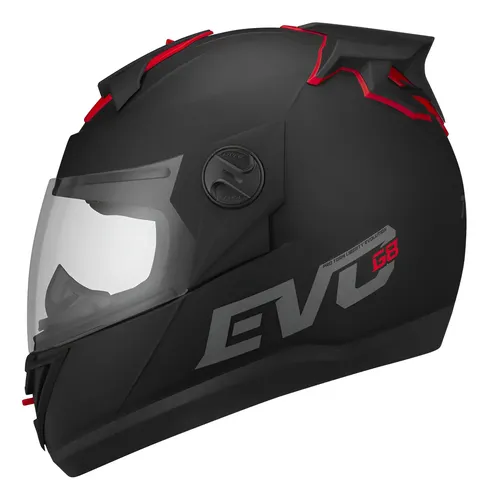 Capacete Moto Fechado Pro Tork G8 Evo Solid Com Narigueira