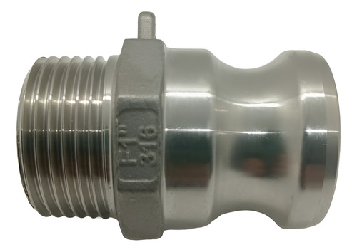 Acople Tipo F 1 25mm En Acero Inoxidable.