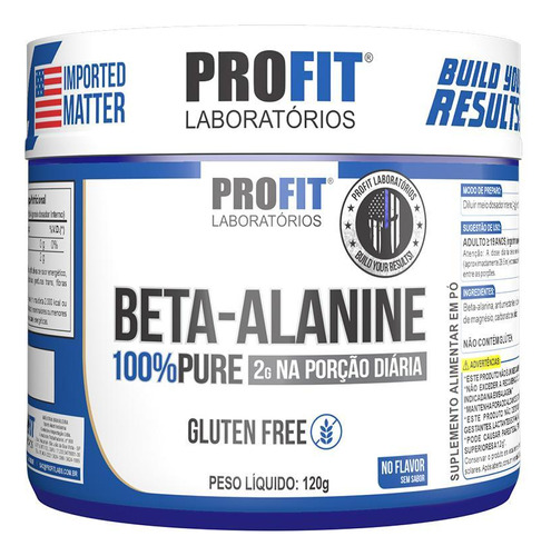 Beta Alanina 100 Pure Pote 120g - Profit