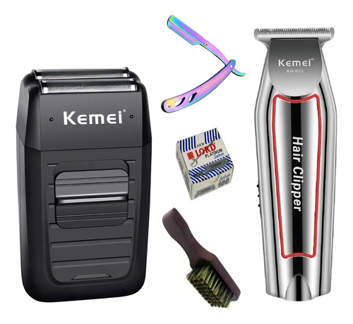 Maquinas Cortar Cabelo E Barba Kemei 032 E Shaver Kemei 1102