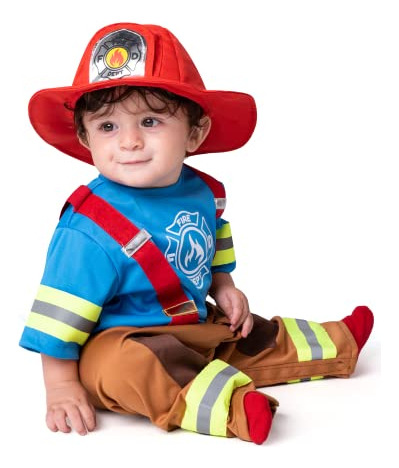 Creaciones Especiadas Baby Unisex Mini Bombero Qsm6y