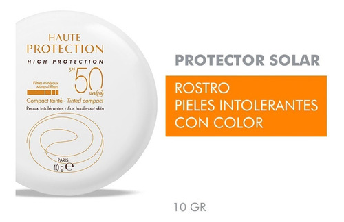Avene Protector Solar Mineral Compacto Cremoso Con Color Fps50 Petaca Piel Sensible