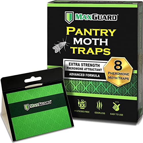 Pantry Moth Traps (8 Pack) With Extra Strength Pheromon...