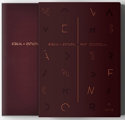Biblia De Estudos - Nvt - Vinho - Mundo Cristao Completa