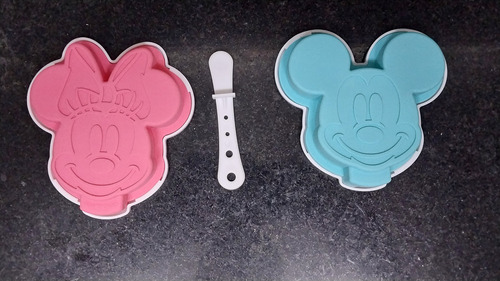 Molde Mickey Mouse Y Minnie Mouse De Helado, Reposteria