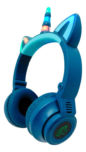 Aubricularess Inalambricos Bluetooth Infaltil Nena Unicornio Azul