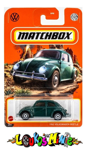 Matchbox 1962 Volkswagen Beetle Fusca 2022 93/100 Lacrado