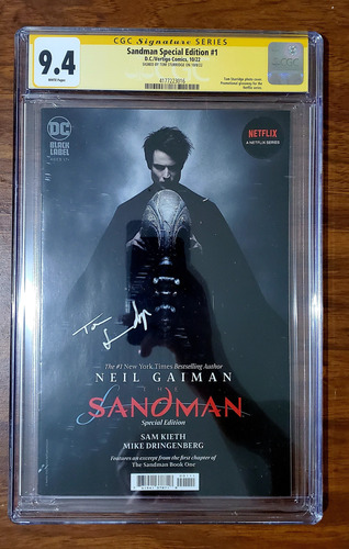 Cgc 9.4 Sandman Especial Edition Signed By Tom Sturridge