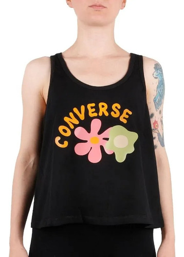 Musculosa Converse Mujer Amplia Con Estampa