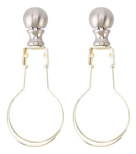 Adaptador Bulb Clip, 2 Unidades, Pantalla De Metal Moderna Y