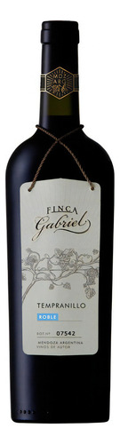 Vino Finca Gabriel Tempranillo Roble Jorge Rubio 750ml Local