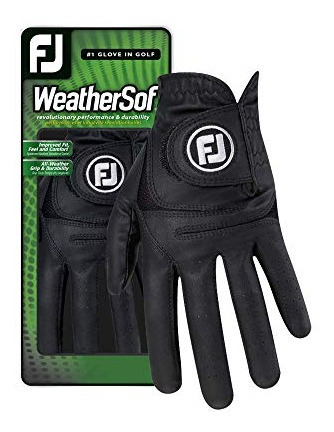 Guante De Golf Footjoy Weatherof Para Hombre, Negro, Xl, Usa