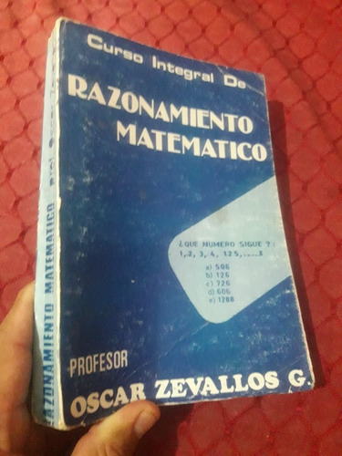 Libro Curso Integral De Razonamiento Matemático Zevallos