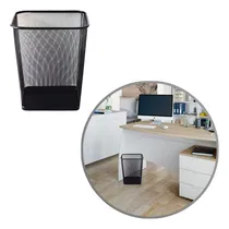 Comprar Tacho De Malla Metalica Negro \u002F Funcional Para Oficinas