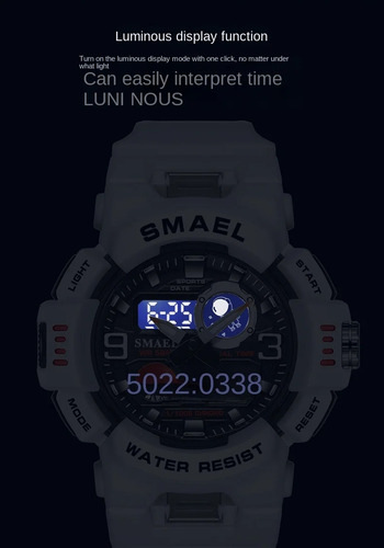 Smael Multi Function Waterproof Luminous Watch