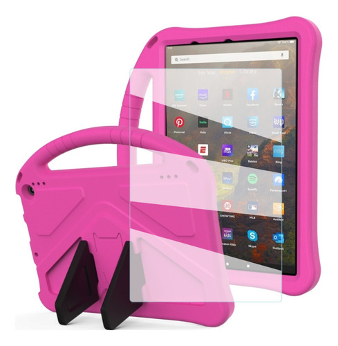 Mica +funda Para Amazon Fire Hd 10 2021 Y Hd 10 Plus Flying 