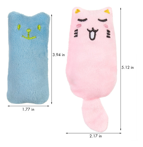 Juego De Almohadas Catnip Toy Pretty Kitty Cat Con 6 Juguete