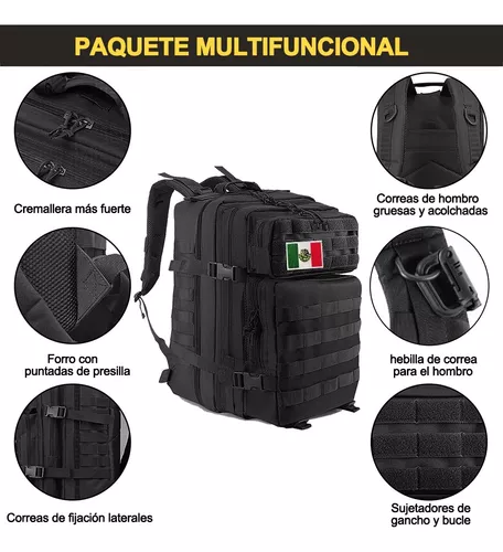 Mochila Táctica Militares Multifuncional De 45l Y Accesorios