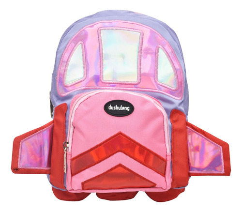 Mochila Maternal Cohete Espacial Dushulang 3d Lisa Lila Y Rosa Ll23kbm010 Lluvia