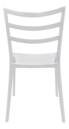 Silla Polipropileno Para Exterior - Desillas Color Blanco Tolón