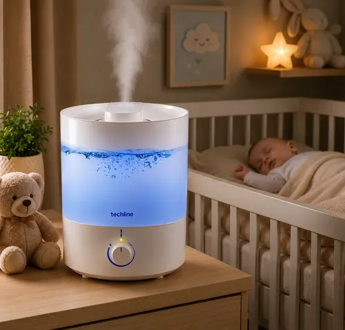 Umidificador De Ar Ultrassonico 2.8l Bivolt Rinite Bebe Branco 127/220v