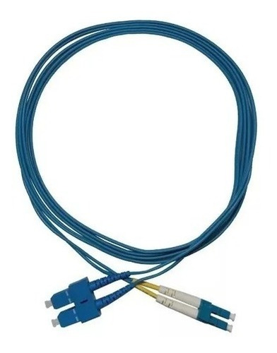 Kit 10 Peças - Cordão Óptico Duplex Mono Lc/sc Upc 2,50mt