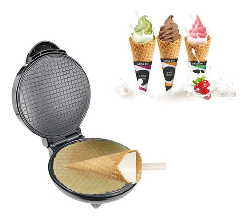 Imagen 5 de 6 de Máquina Helmut Waflera Para Conos Helados Cuchufli Waffles