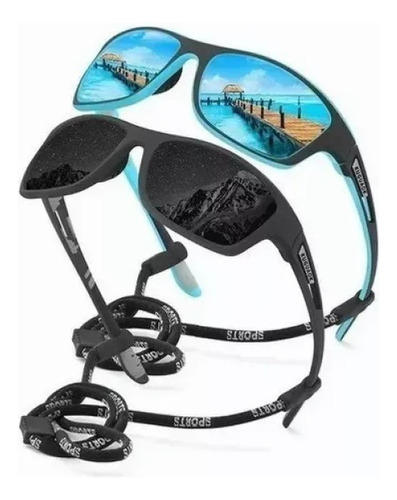 Gafas De Sol Hombre Polarizadas Pesca Viajes Conducción 2pcs