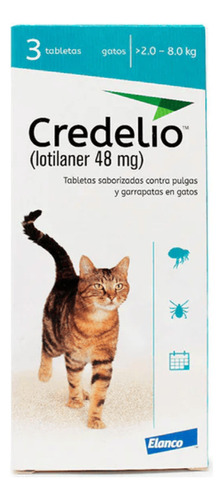 Credelio Gatos 2.0 - 8.0kg X3 