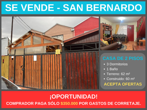 Se Vende Linda Y Acogedora Casa 3d 2b, San Bernardo