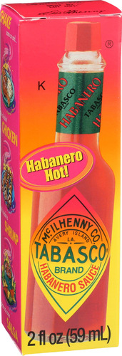 Tabasco Mcilhenny Habanero Salsa Picante, 2 Onzas