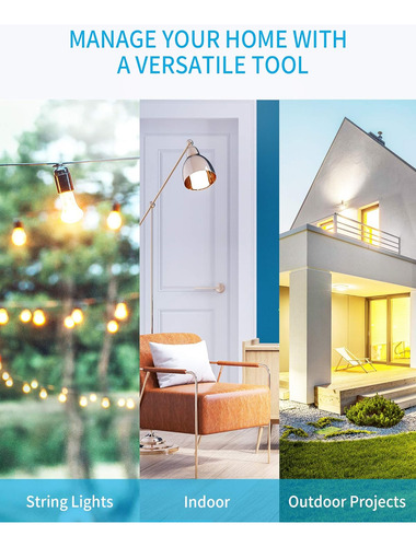 Syantek Enchufe Wifi Exterior, Enchufe Inteligente Exteri...