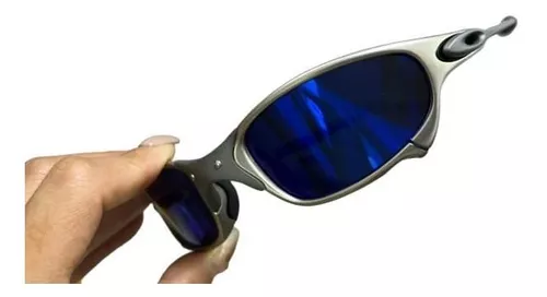 ÓCULOS DE SOL OAKLEY JULIET - LENTE AZUL DARK BLUE ARMAÇÃO CINZA oakley  9025DB1