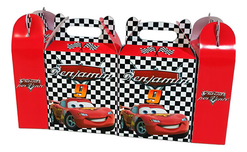 10 Cajas Tipo Mc Donald Cars