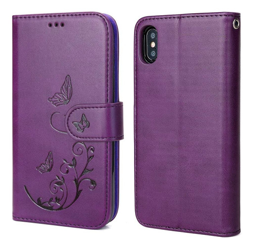 Funda Para iPhone XR (color Violeta / Waterfox)