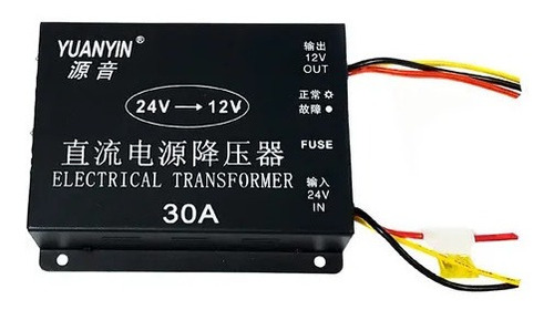 Convertidor Transformador De 24v Dc A 12v Dc 30 Amperios