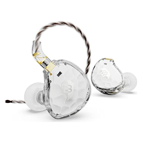 Auriculares Basn Asone 14.2mm Planar Driver In-ear (blanco)
