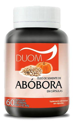 Óleo De Semente De Abóbora 1000mg - Suplemento 60 Cápsulas