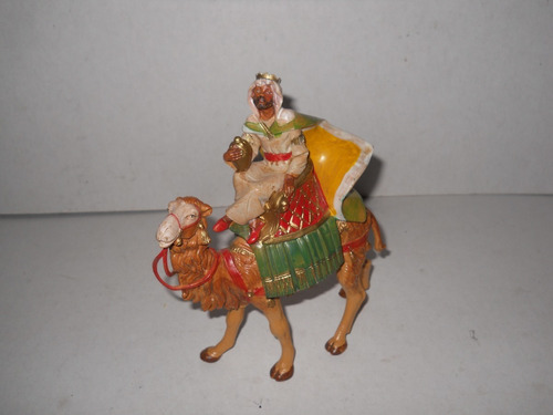 Figura Rey Mago En Camello Nacimiento Fontanini 1992 +++ (Usado)