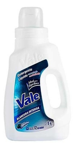 Imagen 1 de 4 de Detergente Liquido Blancura Intensa Vale 1litro