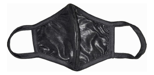 Tapabocas Top Diseños Variados Negro Engomado