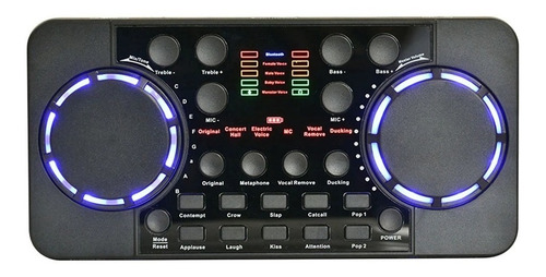 Imagen 1 de 4 de Mezclador Interfaz Tarjeta De Audio Efectos V300 Celular Pc
