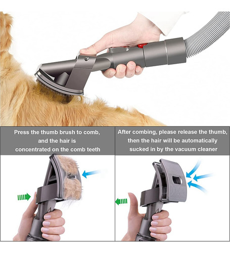 Accesorio De Aspiradora Groom Tool Para Perros Y Mascotas V1