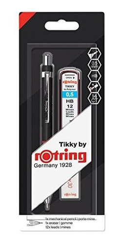 Juego De Lápices Mecánicos Rotring Tikky, Hb 0.5 Mm, Barril 