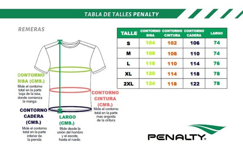 Imagen 6 de 8 de Remera Hombre Algodón Penalty Logo